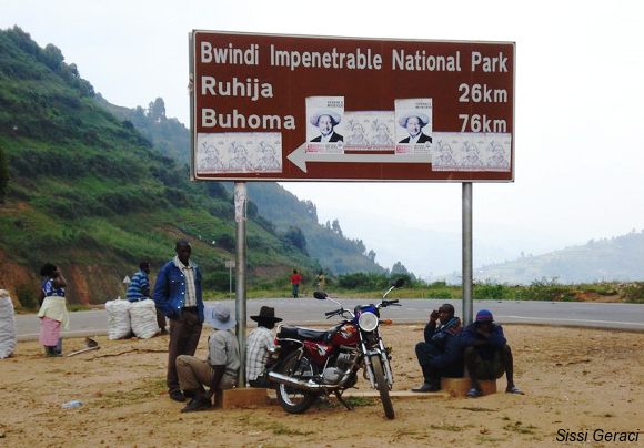 sign post to Bwindi