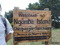 Sign post of Ngamga Island